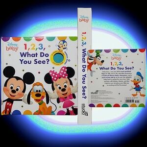 Disney Baby: 1, 2, 3 What Do You See? by Maggie Fischer, Cloth Flaps Ser; 2019